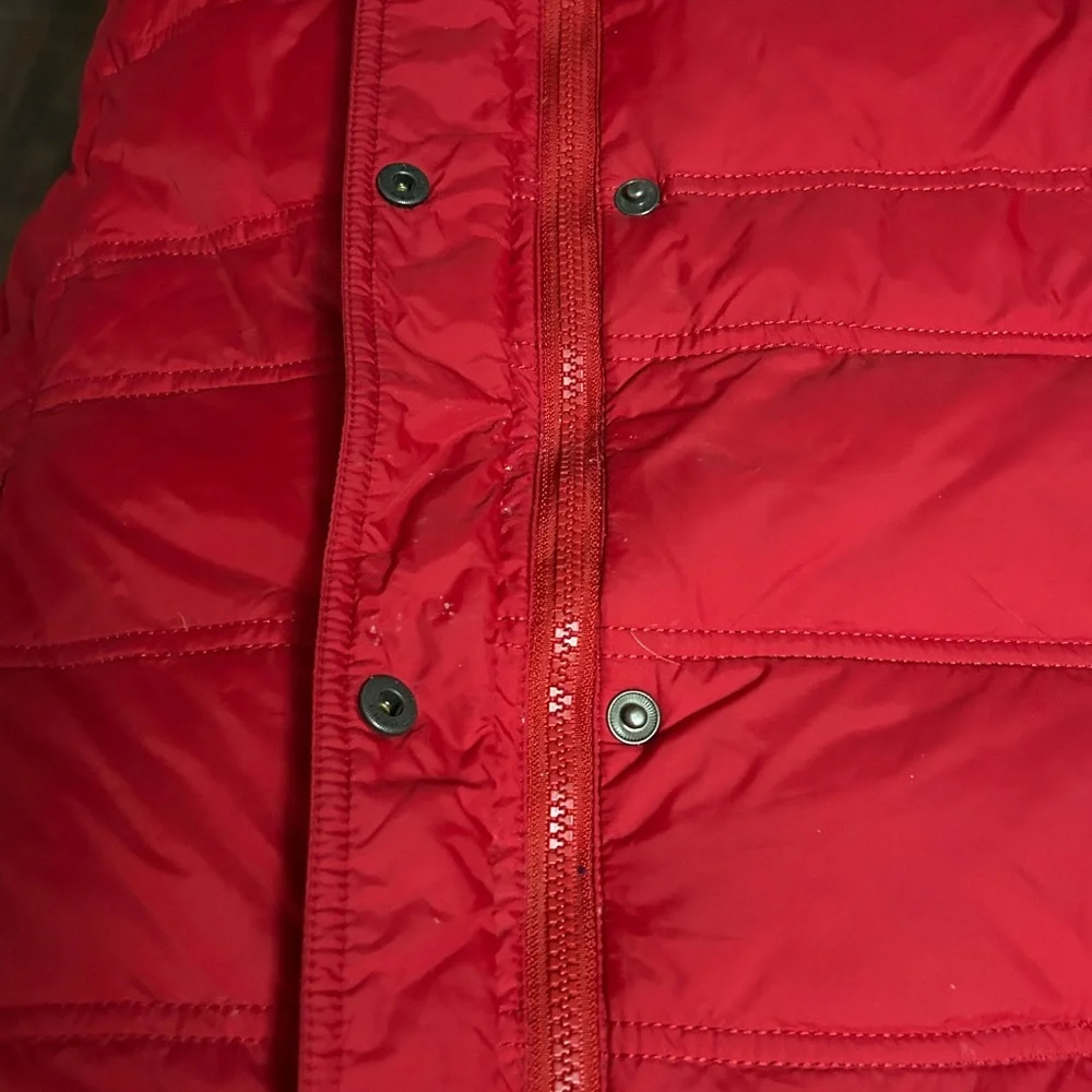 Lands' End Women’s Bold Red Snap/ Zip Winter Coat Size‎ XL
